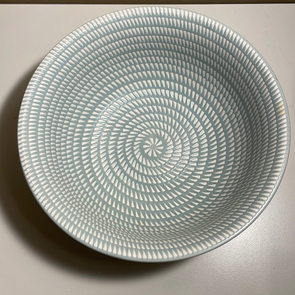 Textured Pale Blue Bowl